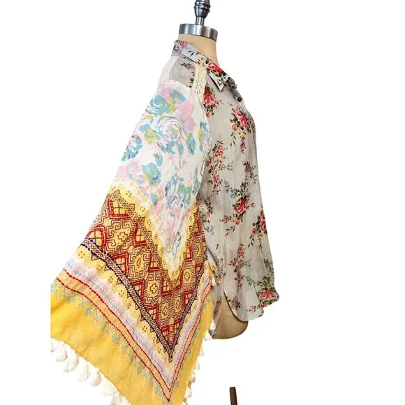 Aratta Silent Journey Nature's Love Shirt Top Medium - Picture 4 of 9